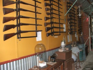We have one of the best firearms collections that can be viewed by the public. This picture is an example only.